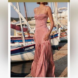 Agua Clara Saint Tropez Top and Bottom Set red stripe